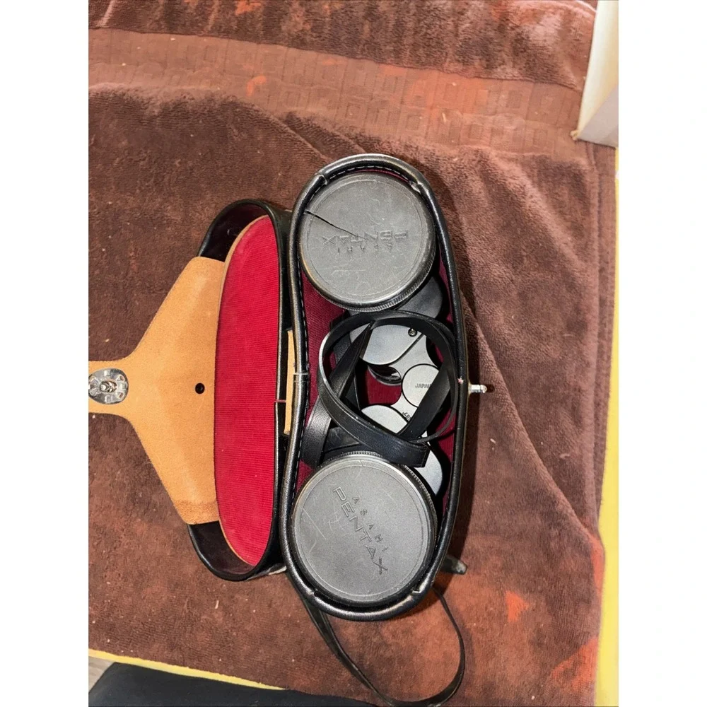 Vtg Asahi Pentax 7X50 Japanese Field Binoculars 5116324 Field 7.1 w/ Case Covers